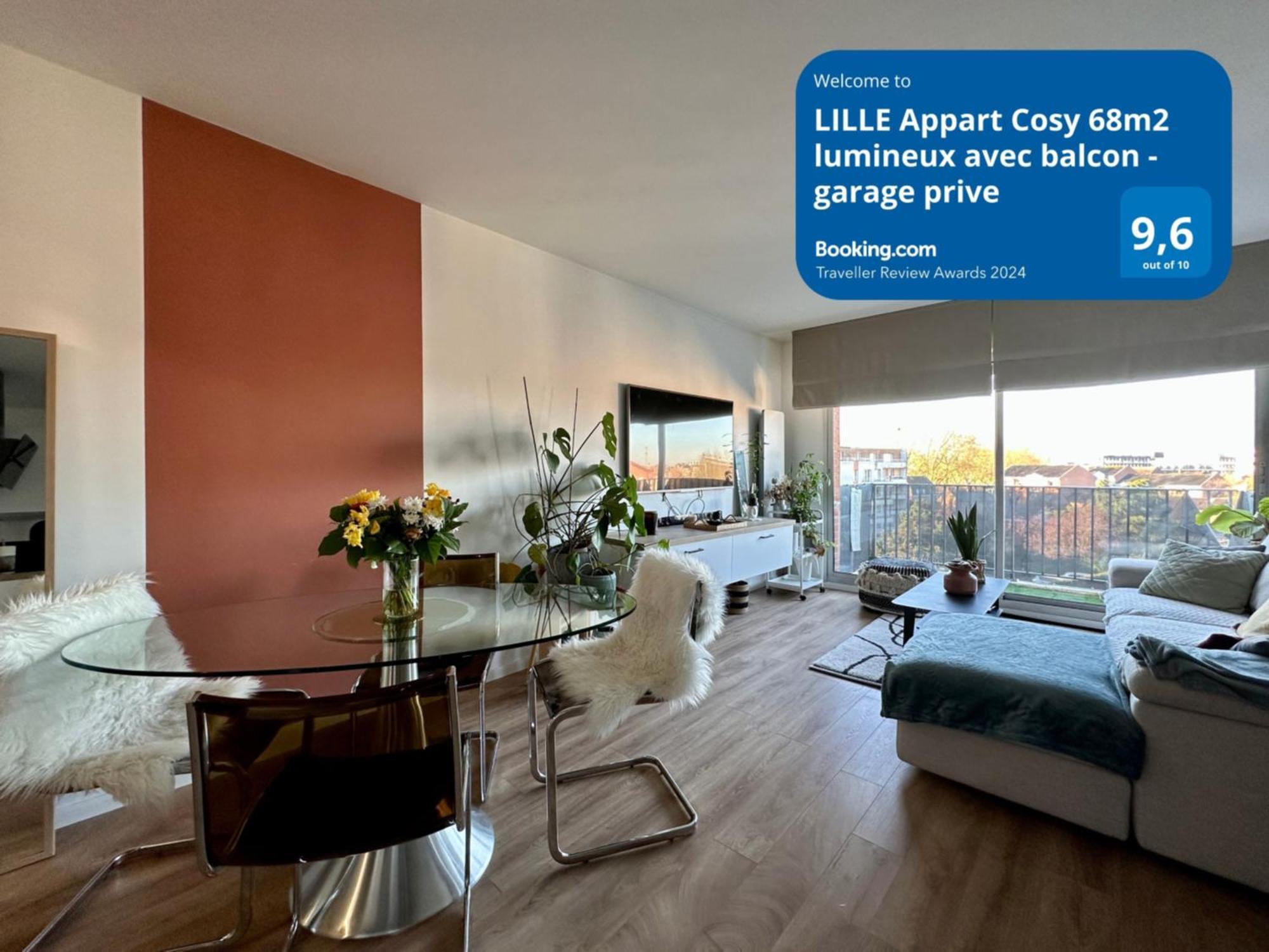 Lille Appart Cosy 68M2 Lumineux Avec Balcon - Garage Prive Luaran gambar